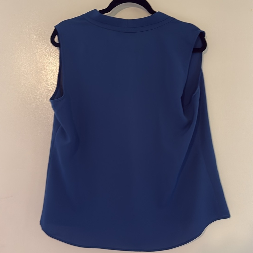 Nine West Women's Blue Sleeveless Top - Picture 3 of 3